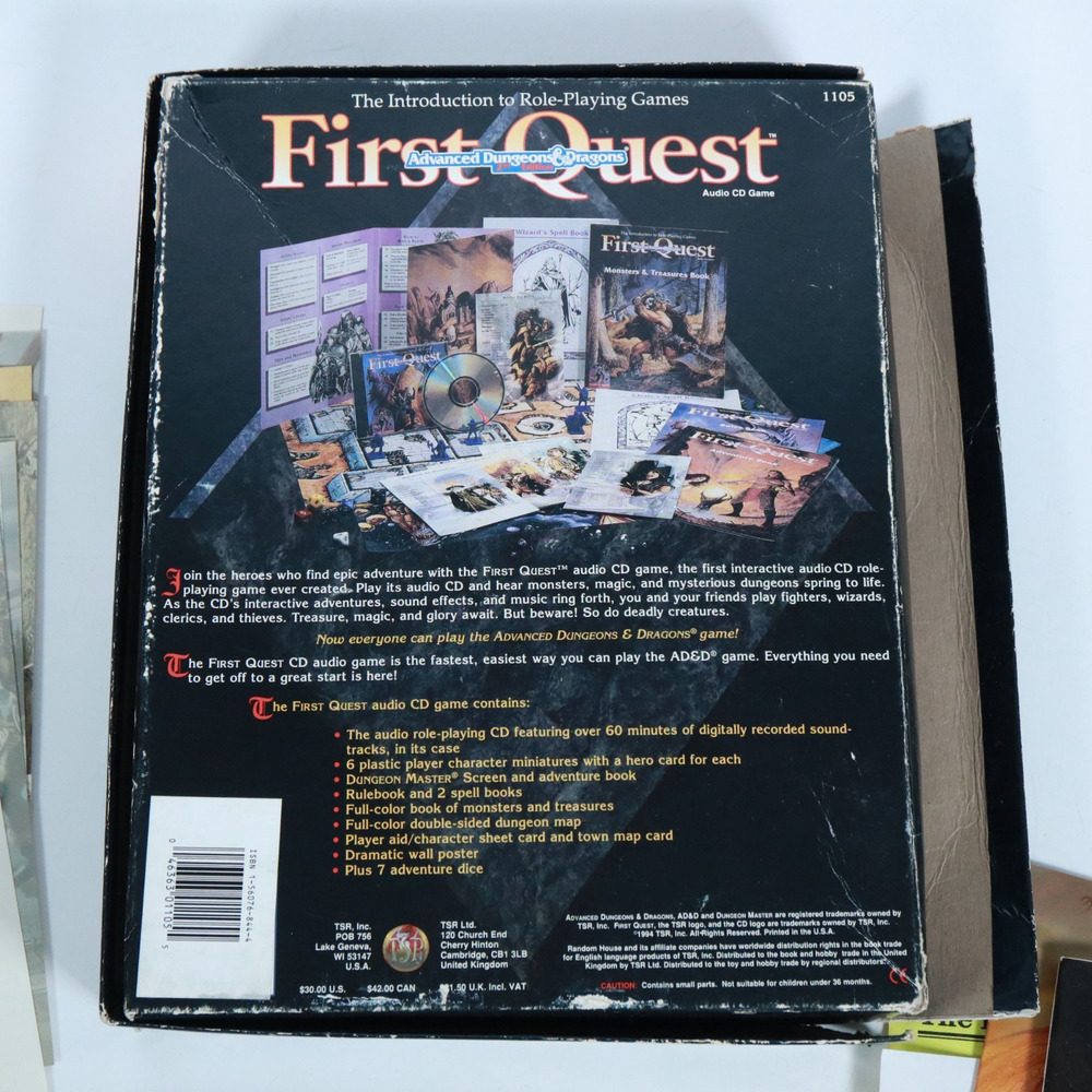 Advanced Dungeons & Dragons First Quest 1105 2nd Edition - Missing CD - Picture 4 of 15